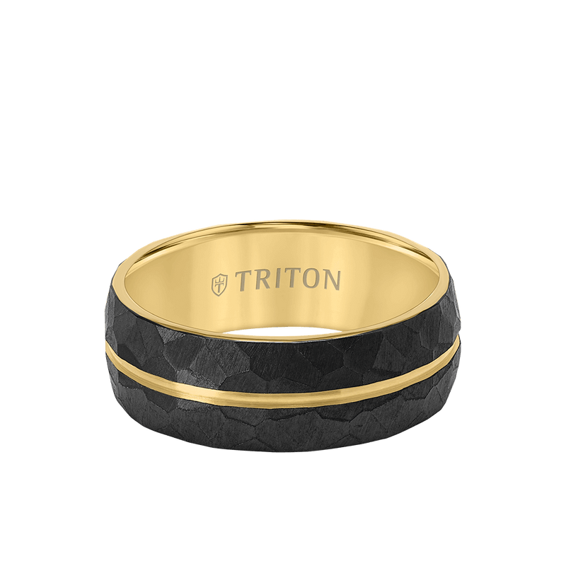 Triton Titanium Ring with Brushed Finish - Everett Jewelry