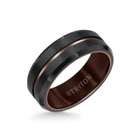 Triton Tungsten 2 Tone Carbide Ring - Everett Jewelry