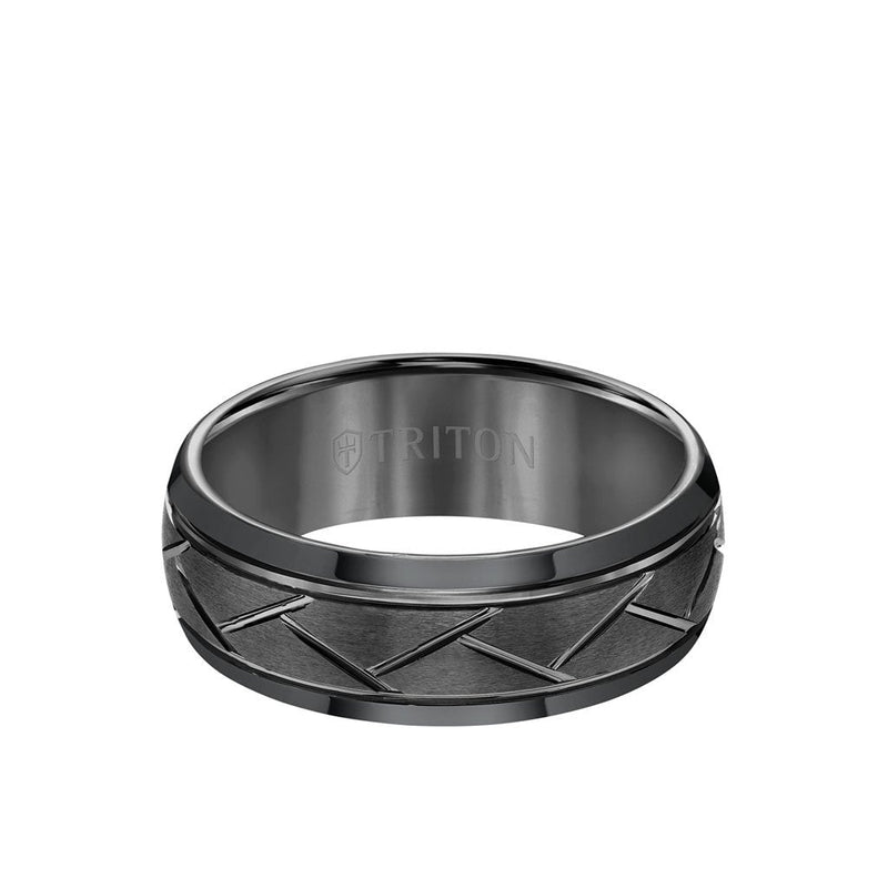 Triton Tungsten Carbide Domed Ring - Everett Jewelry