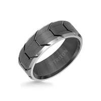 Triton Tungsten Carbide Ring - Gunmetal - Everett Jewelry