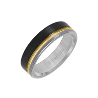 Triton Tungsten Carbide Ring with Brushed Finish - Everett Jewelry