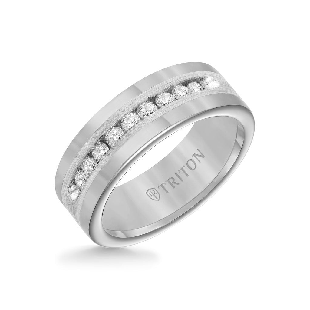 Triton Tungsten Diamond Ring - Everett Jewelry