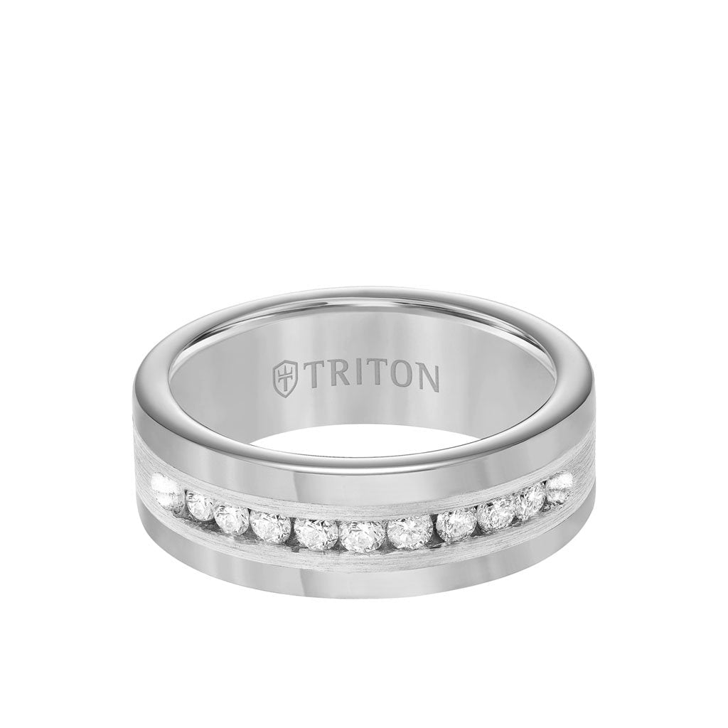 Triton Tungsten Diamond Men's Ring – Everett Jewelry