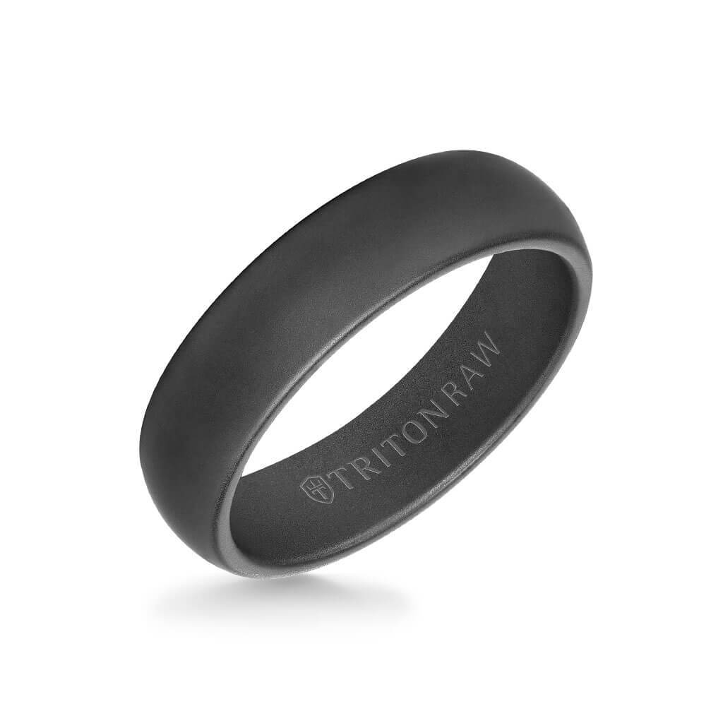 Triton Tungsten RAW Black DLC Ring - Everett Jewelry