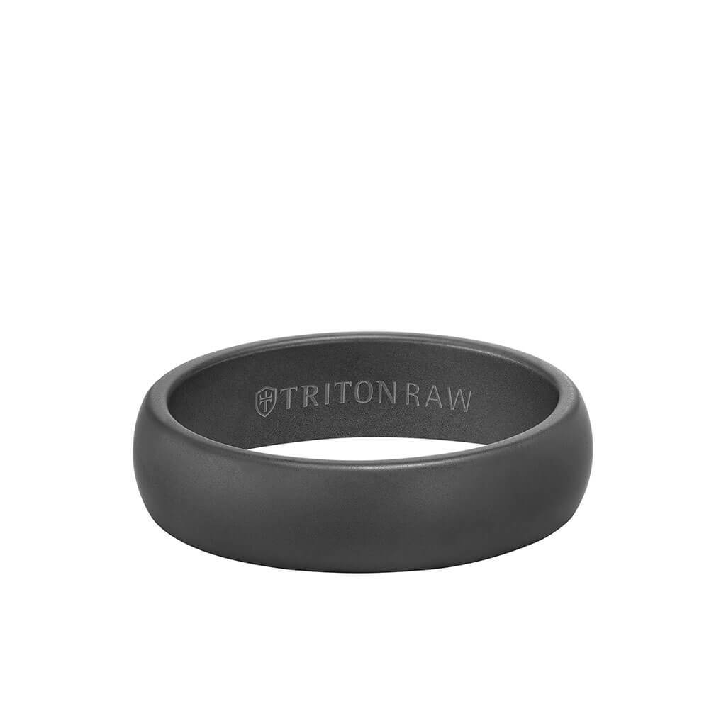 Triton Tungsten RAW Black DLC Ring - Everett Jewelry