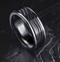 Triton White Tungsten Carbide Ring - Everett Jewelry