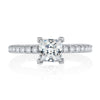 V - Tip Prong Princess Cut Diamond Engagement Ring - Everett Jewelry