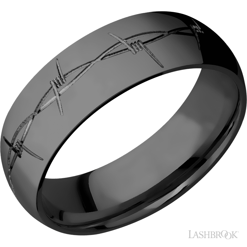 Zirconium with Polish Finish - Everett Jewelry