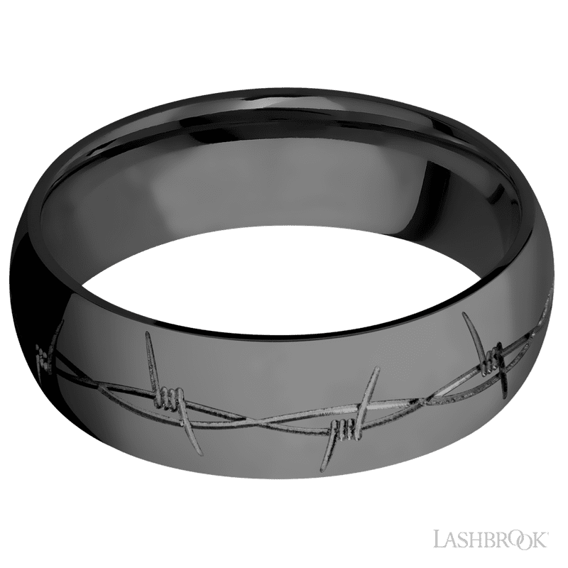 Zirconium with Polish Finish - Everett Jewelry