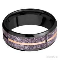 Zirconium with Polish , Polish Finish - Everett Jewelry
