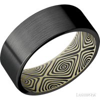Zirconium with Satin Finish and Bright Nickel - Everett Jewelry