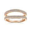 14K Rose Gold Diamond Matching Wedding Band - Everett Jewelry