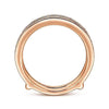 14K Rose Gold Diamond Matching Wedding Band - Everett Jewelry