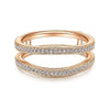 14K Rose Gold Diamond Matching Wedding Band - Everett Jewelry