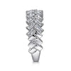 14K White Gold Baguette Diamond Anniversary Band - 0.95 ct - Everett Jewelry