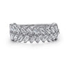 14K White Gold Baguette Diamond Anniversary Band - 0.95 ct - Everett Jewelry