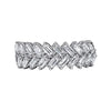 14K White Gold Baguette Diamond Anniversary Band - 0.95 ct - Everett Jewelry