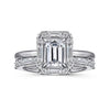 14K White Gold Diamond Matching Wedding Band - Everett Jewelry