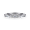 14K White Gold Diamond Matching Wedding Band - Everett Jewelry