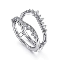 14K White Gold Diamond Ring Enhancer - 0.42 ct - Everett Jewelry