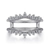 14K White Gold Diamond Ring Enhancer - 0.42 ct - Everett Jewelry