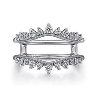 14K White Gold Diamond Ring Enhancer - 0.42 ct - Everett Jewelry