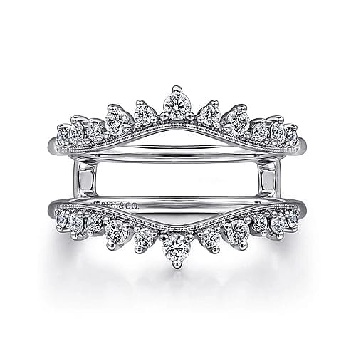 14K White Gold Diamond Ring Enhancer - 0.42 ct - Everett Jewelry