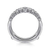 14K White Gold Diamond Ring Enhancer - 0.42 ct - Everett Jewelry