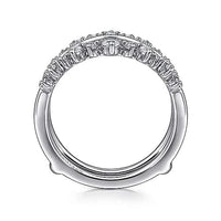 14K White Gold Diamond Ring Enhancer - 0.42 ct - Everett Jewelry