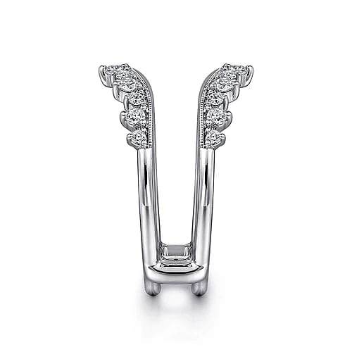 14K White Gold Diamond Ring Enhancer - 0.42 ct - Everett Jewelry