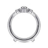 14K White Gold Diamond Ring Enhancer - 0.47 ct - Everett Jewelry