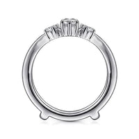 14K White Gold Diamond Ring Enhancer - 0.47 ct - Everett Jewelry