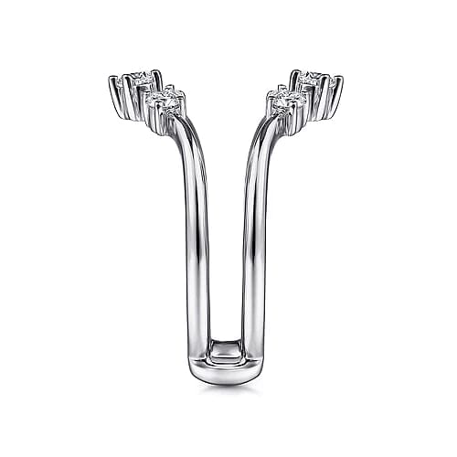 14K White Gold Diamond Ring Enhancer - 0.47 ct - Everett Jewelry