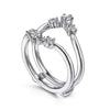 14K White Gold Diamond Ring Enhancer - 0.47 ct - Everett Jewelry
