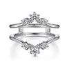14K White Gold Diamond Ring Enhancer - 0.47 ct - Everett Jewelry
