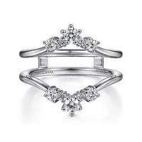 14K White Gold Diamond Ring Enhancer - 0.47 ct - Everett Jewelry