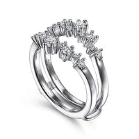 14K White Gold Diamond Ring Enhancer - 0.49 ct - Everett Jewelry