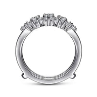 14K White Gold Diamond Ring Enhancer - 0.49 ct - Everett Jewelry