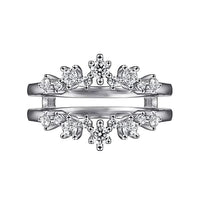 14K White Gold Diamond Ring Enhancer - 0.49 ct - Everett Jewelry