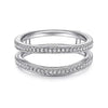 14K White Gold Matching Wedding Band - Everett Jewelry
