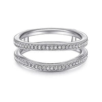 14K White Gold Matching Wedding Band - Everett Jewelry