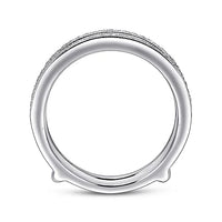 14K White Gold Matching Wedding Band - Everett Jewelry