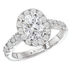 14kt Oval Halo Engagement Ring - Everett Jewelry