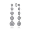 925 Sterling Silver Bujukan White Sapphire Drop Earrings - Everett Jewelry