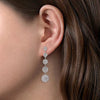 925 Sterling Silver Bujukan White Sapphire Drop Earrings - Everett Jewelry