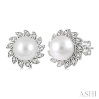 Ashi Earrings Pearl & Diamond Fashion Earrings