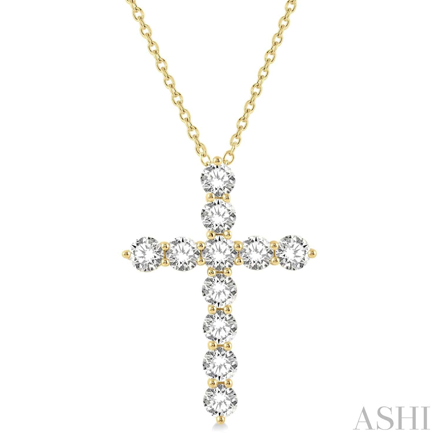 Cross - Diamond Necklace | PurpleMay Jewellery