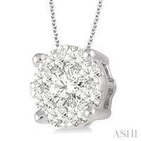 Women's Diamond Pendant | White Gold Diamond Pendant | Everett Jewelry