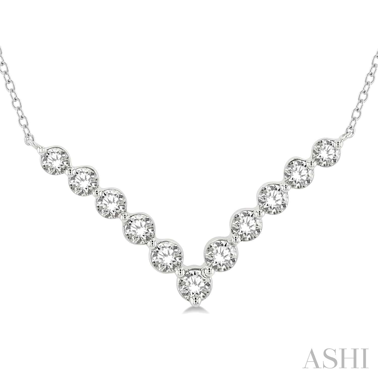 Buy Diamond Chevron Necklace / 14k Gold Diamond V Necklace / Pear Diamond  Necklace / Dainty Diamond Necklace Diamond Holiday Gift Online in India -  Etsy