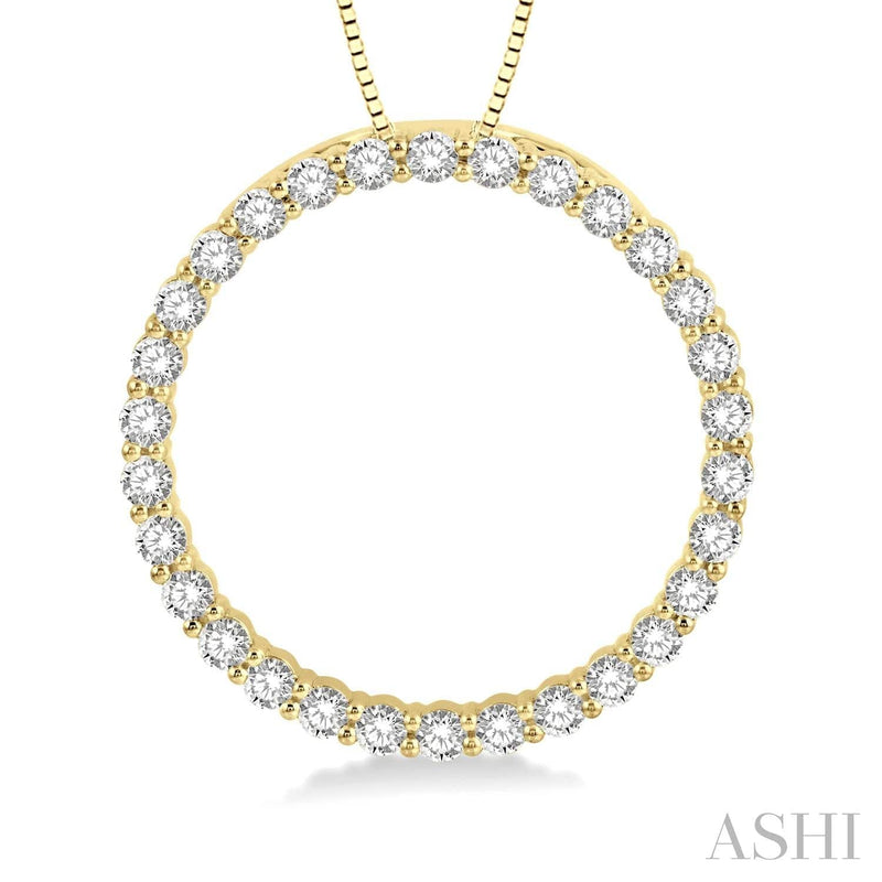 Ashi Necklaces and Pendants Circle Diamond Pendant